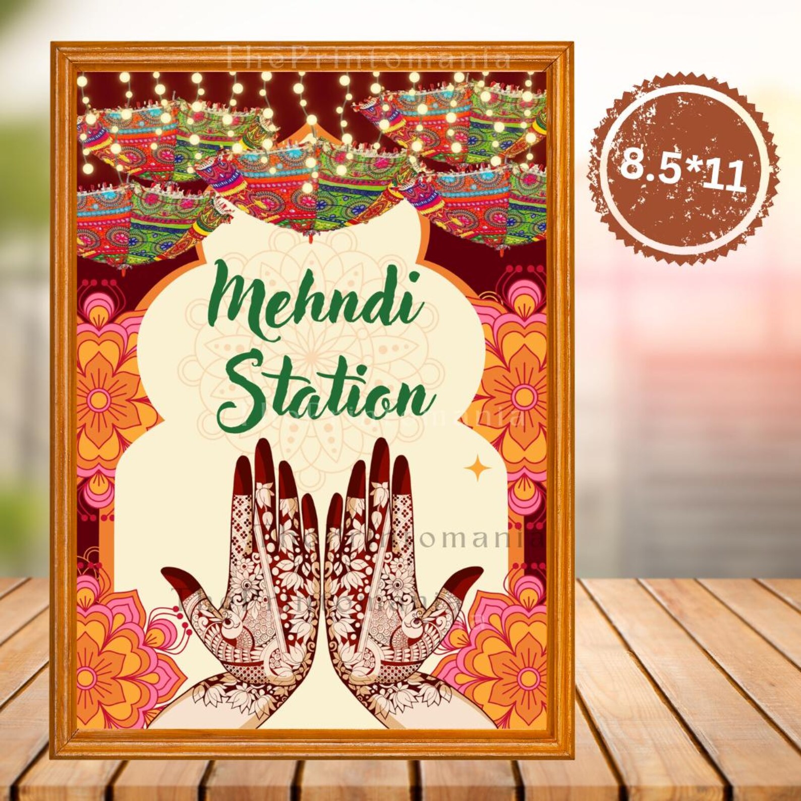 Mehandi Station Mehndi Station Sign | Indian Wedding Decor (instant Download) - Etsy