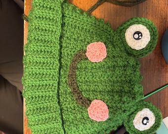 Crochet Frog Hat Pattern