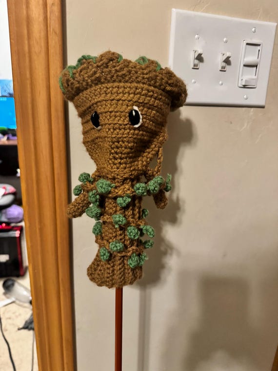 8 Groot Crochet Patterns 1 Baby Groot Crochet Golf Headcover