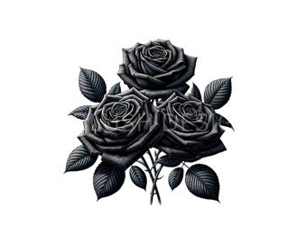 Black Roses PNG