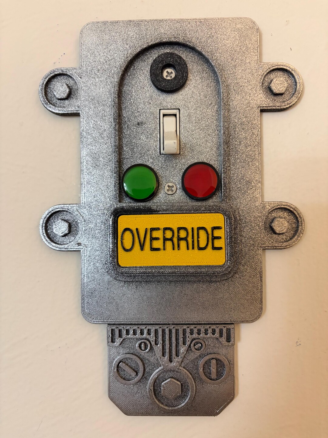 Fallout Inspired Light Switch Cover: Sci-fi Control Panel Room Decor - Etsy