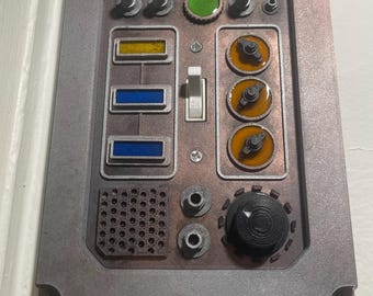Cubierta para interruptor de luz inspirada en Star Wars: decoración para habitaciones con panel de control/comunicación de ciencia ficción