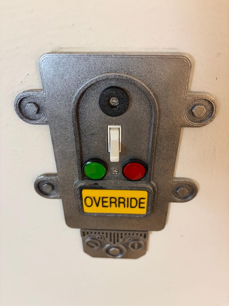 Fallout Inspired Light Switch Cover: Sci-fi Control Panel Room Decor - Etsy