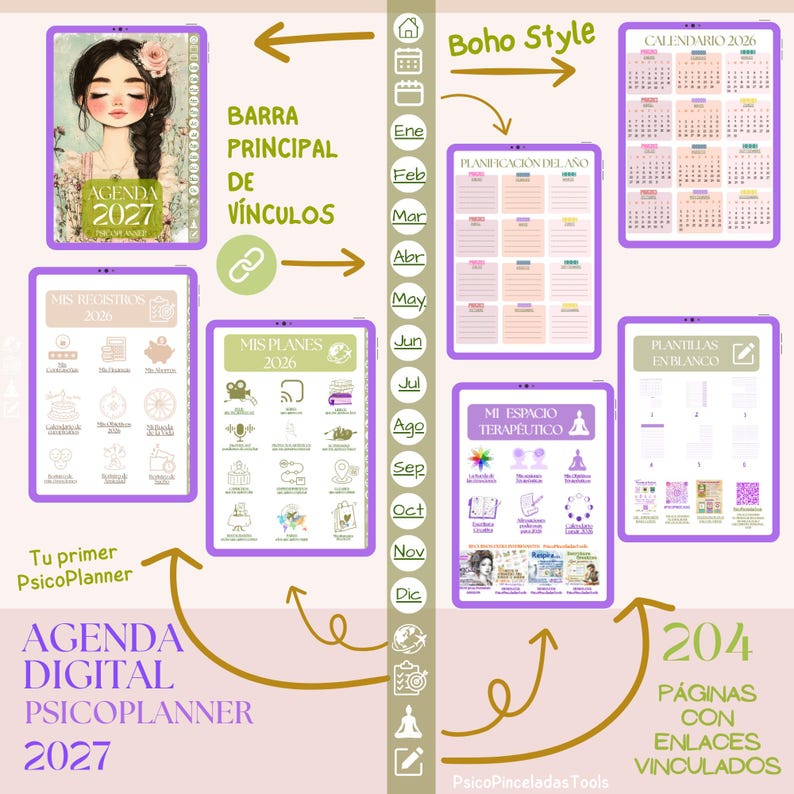 Kit AGENDA 2027 Digital En Español Goodnotes | Diario De GRATITUD ...