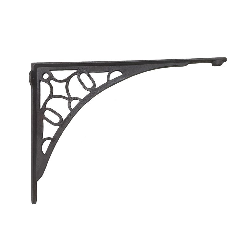 Gusseisen Regalhalterungen: Rustikale Antik, schwere Regalhalterung 45 cm x 33 cm (Paar) Bild 7