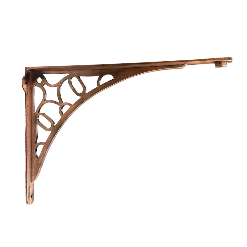 Gusseisen Regalhalterungen: Rustikale Antik, schwere Regalhalterung 45 cm x 33 cm (Paar) Bild 6