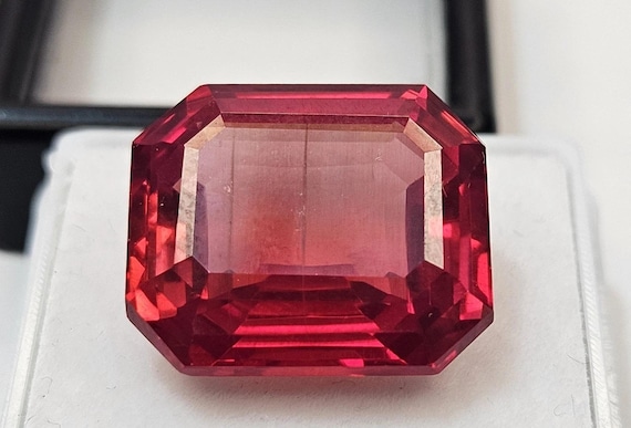 Lot De 2 Spinelles Rouges Naturelles 1,25 Ct - Superbes Pierres Taillées En Coussin, Clarté SI