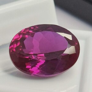 Natural Dark Pink Ruby Oval Shape 12-14 Carat Burma Certified Loose Gemstone For Jewellery Making TQ512