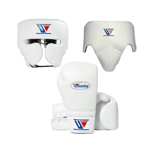Custom Made Winning Boxing Set, Winning Gloves, Head & Groin Guard - 8oz, To 16oz All Sizes, Anniversary Gift, Birthday Gift