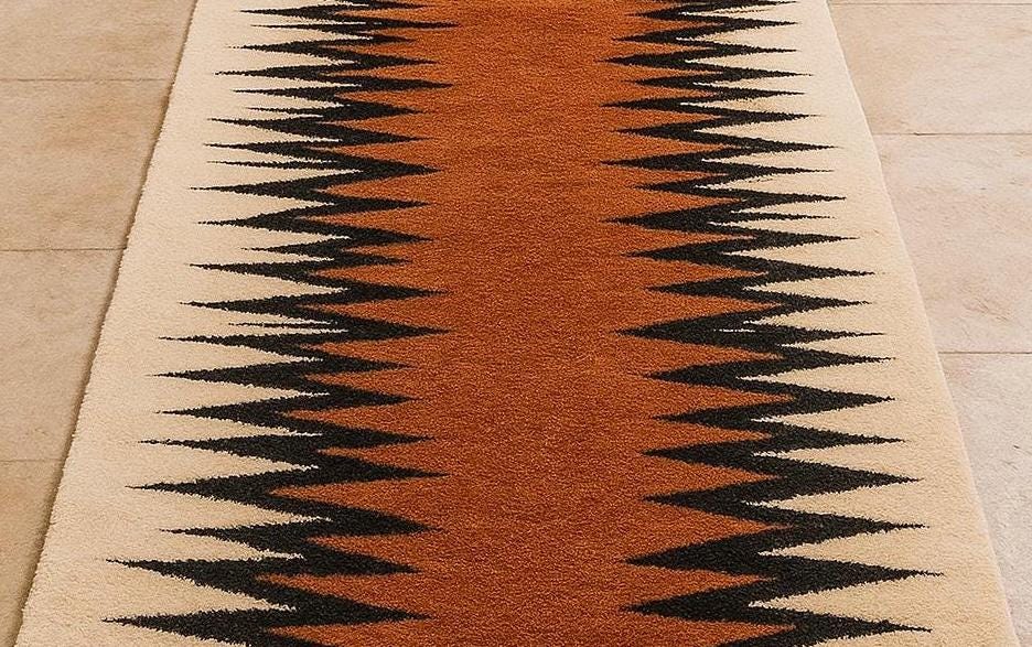Orange Aztec Rug Southwestern Tribal Runner Rug, Burnt Orange Geometric Aztec Carpet - Etsy