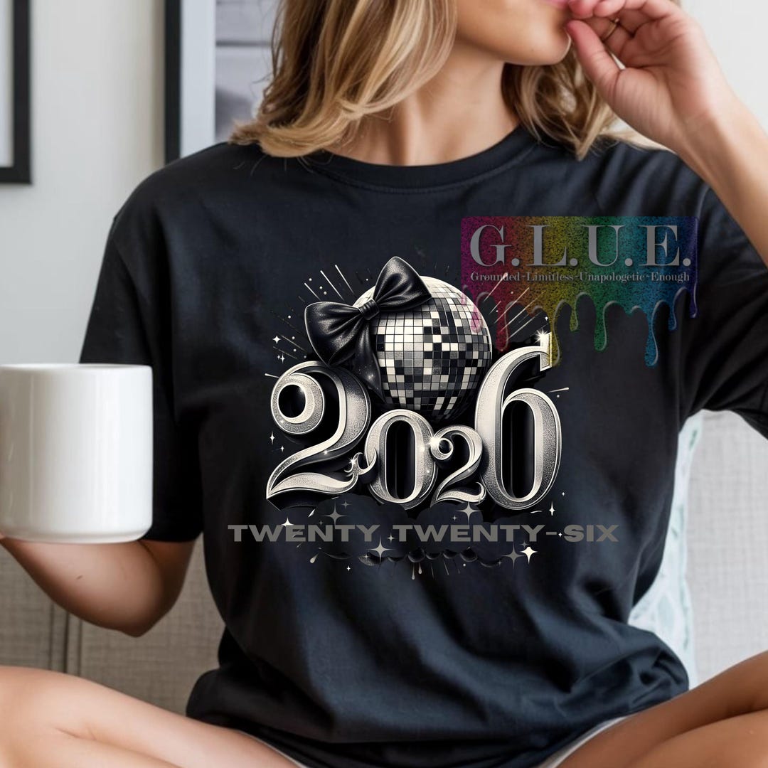 2026 Año Nuevo Glam PNG / Diseño de bola de discoteca Twenty Twenty Six ...