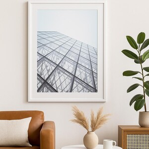 The Louvre Pyramid Abstract Photography Wall Art