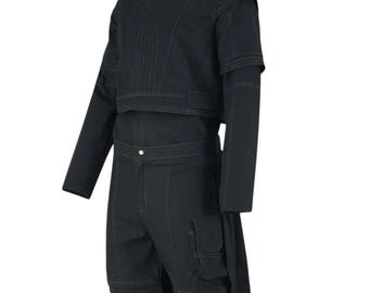 Black Mandalorian Flight Suit | 4-Piece Cosplay Costume Inspired by Boba Fett | Star Wars Bounty Hunter Look