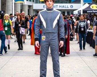 The Mandalorian Gray Imperial Officer Cosplay Costumes With Vest