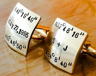 Personalized Brass Gold Cufflinks