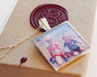 Push Gift Picture Pendant Necklace