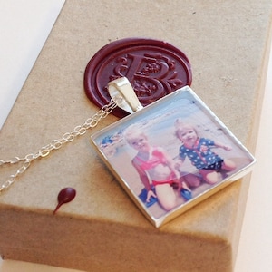 Push Gift Picture Pendant Necklace