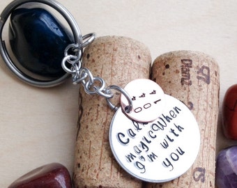 Custom Key Chain - Hand Stamped Key Chain - Personalized Stamped Key Chain - Your Name, Quote