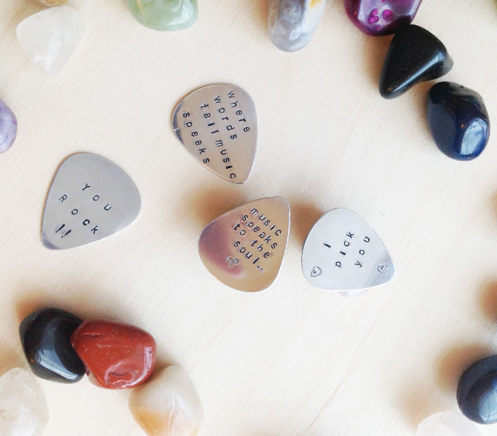 Personalized Guitar Pick KEYCHAIN Customized Guitar Pick Etsy
