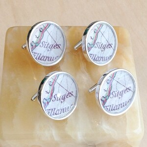 Sterling Silver Cuff Links Customized with Your Photo - Photo Cuff Links - Beautiful Memories for Dad, Grandpa, Best Man, Groom