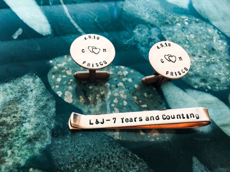 Personalized Tie bar Custom Tie Bar Secret Custom Tie Clasp Hand stamped Tie Bar \u2013 Neck Tie Customized Tie Bar Personalized Tie Holder