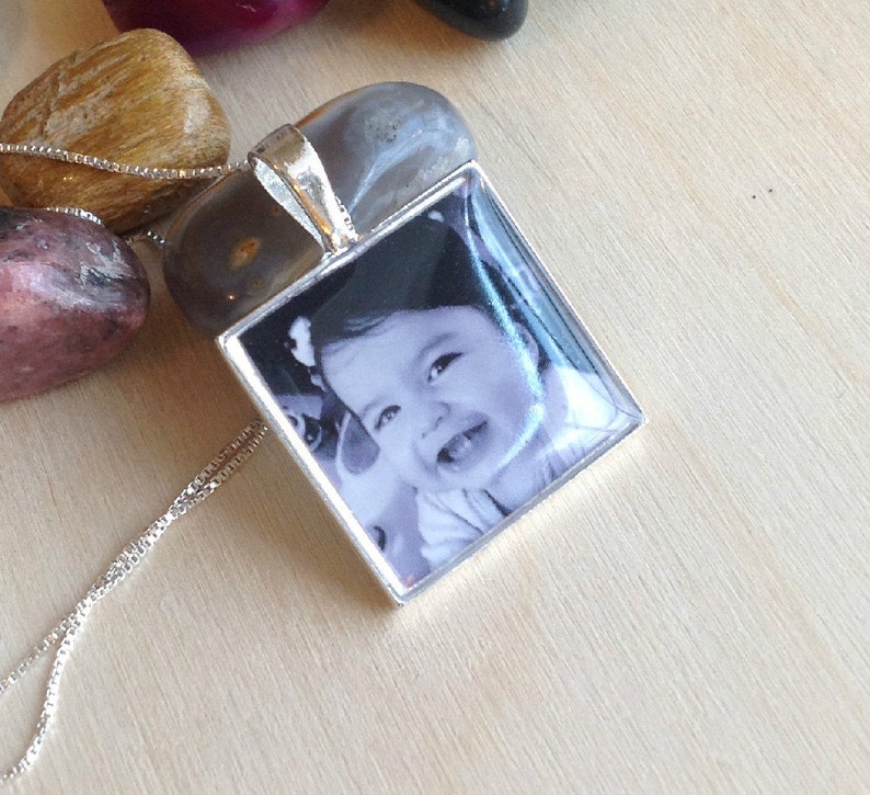 Personalize Photo Pendant Picture Pendant Personalize Picture Necklace Solid Sterling Photo Necklace WATERPROOF