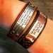 Invisible Rivet Custom Leather Cuff, Personalized Leather Cuff Bracelet ...
