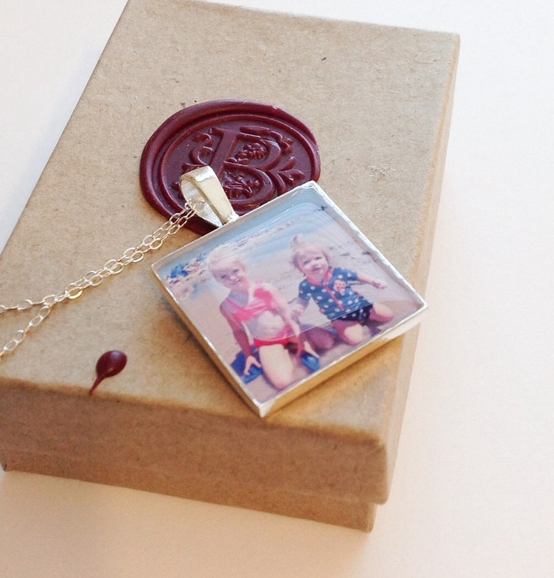 Personalize Photo Pendant Picture Pendant Personalize Picture Necklace Solid Sterling Photo Necklace WATERPROOF