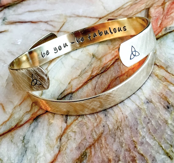 Etsy stamped deals bracelet
