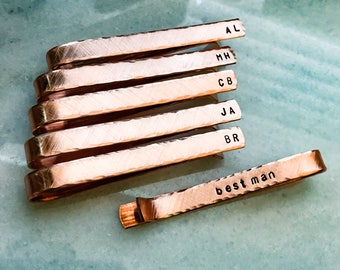 Groomsmen Gift Wedding Party  Tie Bar Personalized