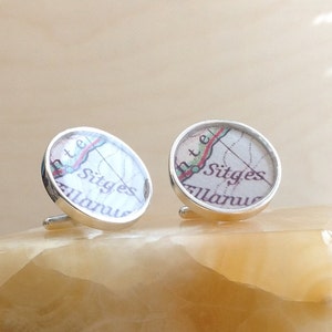 Sterling Silver Cuff Links Customized with Your Photo - Photo Cuff Links - Beautiful Memories for Dad, Grandpa, Best Man, Groom