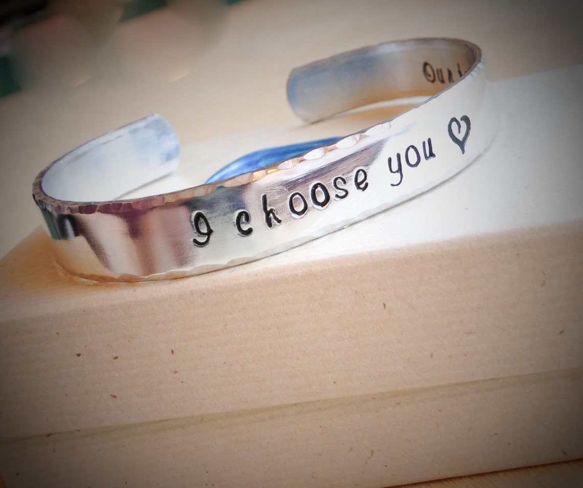 Hand Stamped Bracelet Custom Hand Stamped Bracelet Etsy