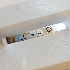 Stamped Metal Bracelet - Custom Hand Stamped Bracelet - Personalized Bracelet Cuff - Your Name, Quote - Personalized Stamped Bracelet