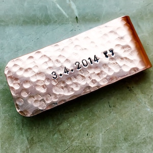 Custom Money Clip - Personalized Money Clip - Hand Stamped Money Clip - Custom Money Clip - Groomsmen Gift - Mens Gift