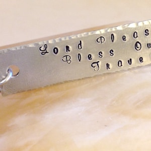 Stamped Keychain - Hand Stamped Keychain - Personalized Stamped Keychain - Your Name, Quote