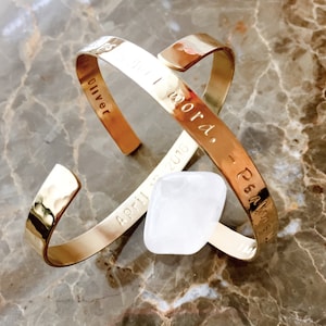 Message Bracelet - Custom Bracelet - Personalized Bracelet Cuff - Custom Stamped Bracelet - Your Name, Quote - Personalized Stamped Bracelet