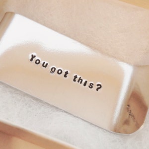 You Got This Money Clip - Personalized Money Clip - Hand Stamped Money Clip - Custom Money Clip - Groomsmen Gift - Mens Gift