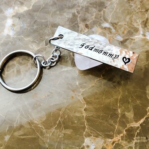 Textured Custom Keychain - Custom Fob, Hand Stamped Keychain - Personalized Stamped Keychain - Your Name, Quote, Decorate Your Keys