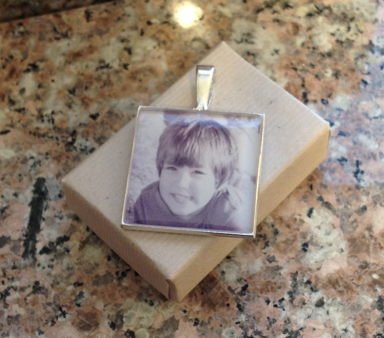 WATERPROOF Photo Necklace With SOLID Sterling Silver Options Etsy
