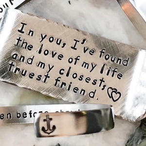 Love of My Life, Personalized Money Clip - add your own quote - Boyfriend Groom Husband Gift
