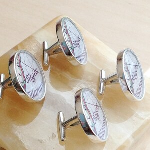 Sterling Silver Cuff Links Customized with Your Photo - Photo Cuff Links - Beautiful Memories for Dad, Grandpa, Best Man, Groom
