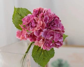 Real Touch Blue Hydrangea Stem: DIY Wedding Home Decor, 19.7"