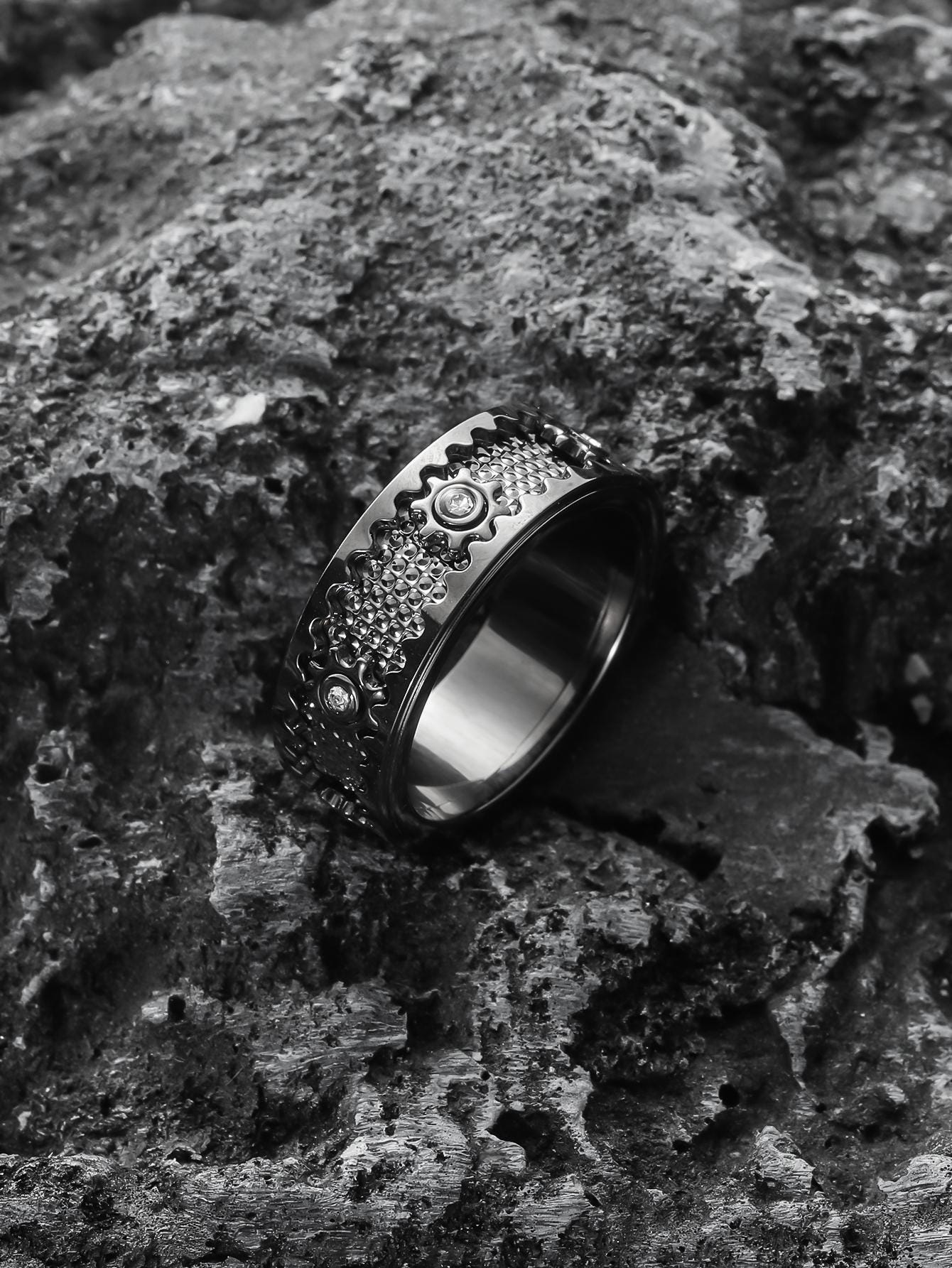 Black Cz Ring - Etsy