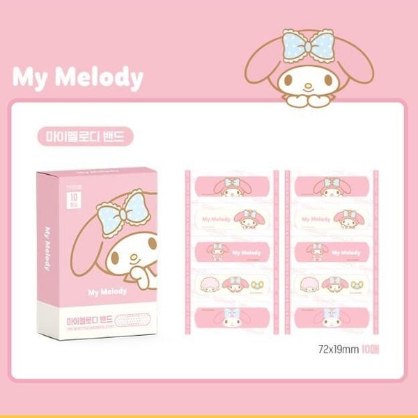 Sanrio My Melody Band-Aid Adhesive Bandages  kids band aid back to school - 20 Boxes (Made In Korea)