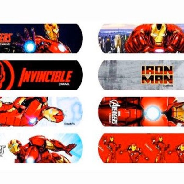 Iron Man Band Aid Adhesive Bandages  kids band aid back to school - 20 Boxes (Made In Korea)