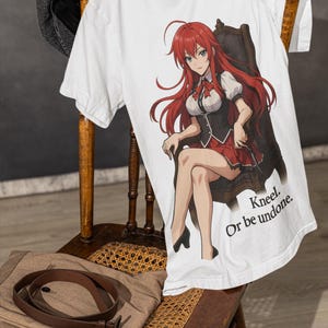 Kneel or Be Undone Graphic Tee, Unisex Short Sleeve T-Shirt for Anime Fans, Casual Wear, Gift for Birthdays, Fun Apparel