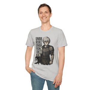 Unisex Softstyle T-Shirt - Unbroken Graphic Tee for Anime Fans, Casual Wear, Gift for Birthdays, Occasions, Stylish Layering