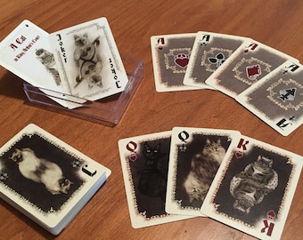 A Cat in King Arthur's Court - Playing Cards for Cat Lovers, Kitty Poker Euchre, Medieval Style Playing Cards