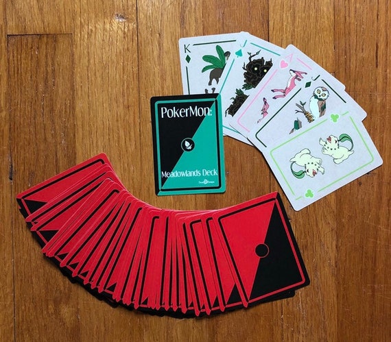 Pokermon - Meadowlands Deck: Playing Cards Inspired by Pokmon - Etsy
