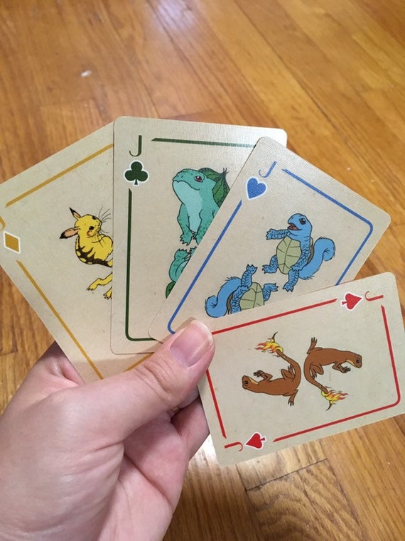 Pokermon - Primary Deck: Playing Cards Inspired by Pokmon - Etsy Pokermon - Primary Deck: Playing Cards Inspired by Pokmon - Etsy